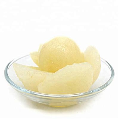 China Canned canned halves/matrices/slice of pear in light syrup or pear juice for sale