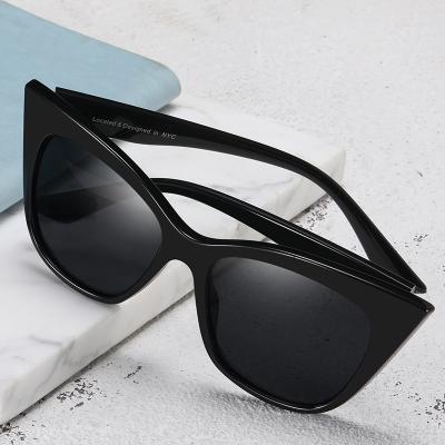 China Fashion sunglasses 2021 new sunglasses Europe and the United States retro big frame sunglasses f frame sunglasses women's fashion sunglasses manufacturers for sale