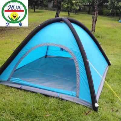 China Custom Made Popular Good Quality Glamping Picnicing Sun Shade Breathable Camouflage Family Air Duct Poles Inflatable Tent From China for sale