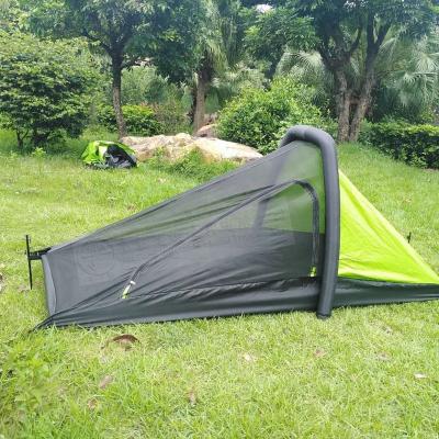 China 4 Season Double Person Inflatable Air Tent Outdoor Tour Windproof Durable Portable Single Ultralight Mosquito Repellent for sale