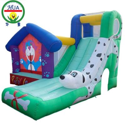 China Castle Style Dog Style Inflatable Bouncer Jumping Castle With Slide for sale