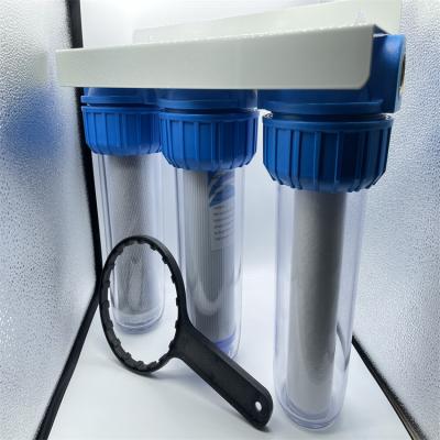 China Hotel Direct Selling Reverse Osmosis Water Filter Systemtriple Clean Drinking Water Home Filter With Key for sale