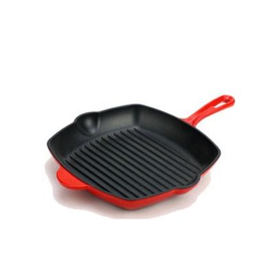 China Wholesale Direct Viable Large Standard Non Stick Matte Frying Pan With Lid Enamel for sale