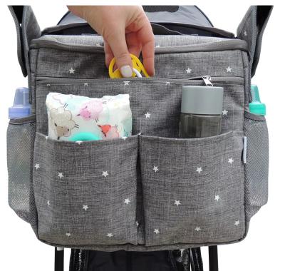 China Eco-friendly Universal Parents Diaper Organizer Bag with stroller attachments. Large strollers have insulated baby bag for sale