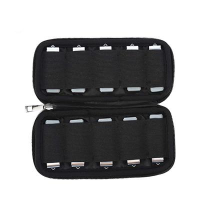 China High Quality USB Flash Drive Case, USB Holder Case 10 Capacites Electronic Accessories Organizer, Solft Storage Bag for Zip Drive/Thumb Drive for sale