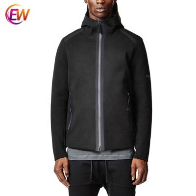 China High End Custom Made Mens Anti Shrink Slim Fit Zipper Blank Unisex Hoodies With No Labels for sale