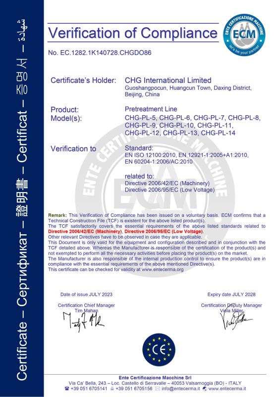 CE - CHG International Limited