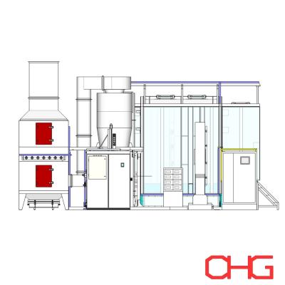 China Customizable PLC Control Unit Powder Coating Production Line Powder Containment for sale