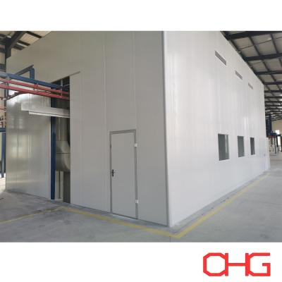 China Industrial Powder Coating Booth Stainless Steel PP Carbon Steel Powder Paint Booth for sale