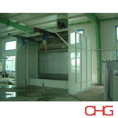 China Cabine de pintura líquida úmida ecológica com revestimento automático / manual de pulverização à venda