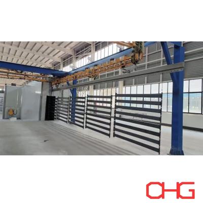 China Customized Metal Shelves Production Line with Electrostatic Powder Coating and PP Spray Booth for sale