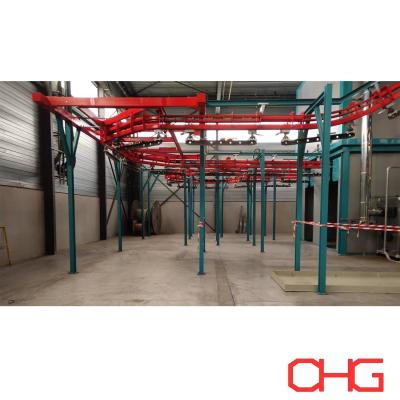 China Power and Free Overhead Conveyor System for Steel Parts Coating Production Line After-sales Service Guide Equipment Installation for sale