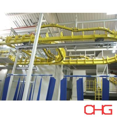 China Power And Free Conveying System With Lifting Machine For Coating Production Line for sale