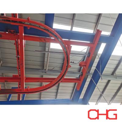 China Power And Free Metal Powder Coating Line Overhead Operation Customized for sale