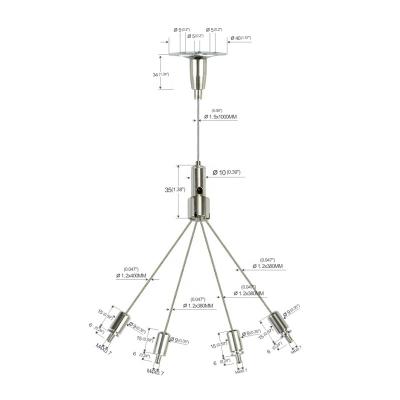 China For LED Panel Lights Promotion Adjustable Suspension Light Kits For Led Lights for sale