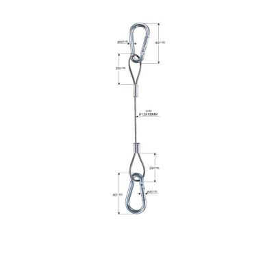 China For Quick and Easy Attaching Snap Hook Fall Protection and Cable Safety Hook Lights Lamps for Construction Rope for sale