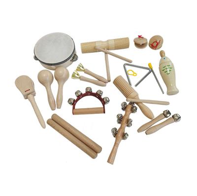 China Colorful Children's Toy Educational Musical Instrument Musical Instrument Set Educational Promotion Wooden Musical Instrument for sale