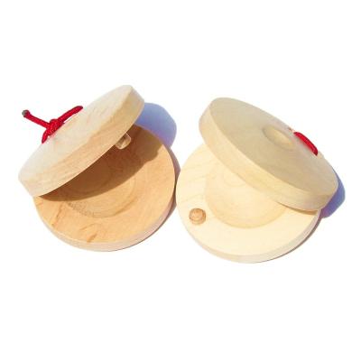 China New product percussion musical instrument creative baby model wooden castanets musical instrument for sale