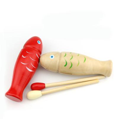 China Children's Red Percussion Instrument Chinese Fish Musical Instrument Model Wooden Supplier for sale