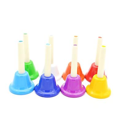 China Eight pattern eight tone rainbow music toy table bells are suitable for children's percussion instruments for sale