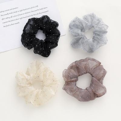 China A Large Hair Scrunchies Full Stars Designer Scrunchie Rope Temperament Decoration Ponytail Elastic Band Korean Elegant Women Head Scrunchies for sale