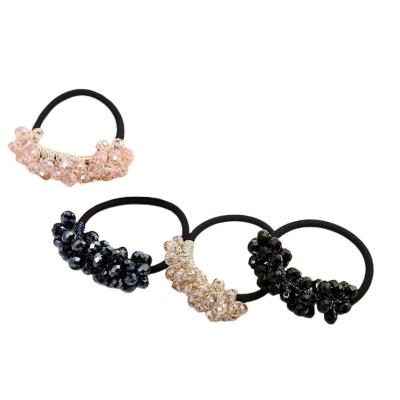 China Hot Sale Fashion Hair Decoration Hair Accessories Pearl Elastic Hair Bands Scrunchies Ponytail Holder Hair Ties Rope Headbands for sale