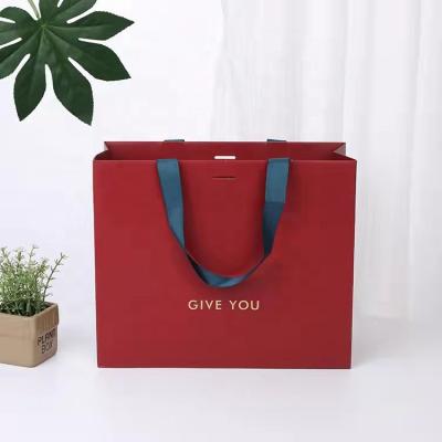 China Handmade Custom Printed Reusable Gift Bag Mothers Day Gift Packaging Bag Personalized Shopping Paper Bag With Logos for sale