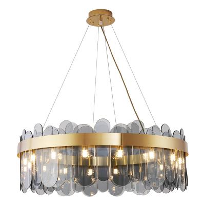 China ZUN Design Modern Nordic Modern Pendant Ceiling Light Leaded Glass Crystal Chandeliers Chandelier Lights Hanging Light for sale