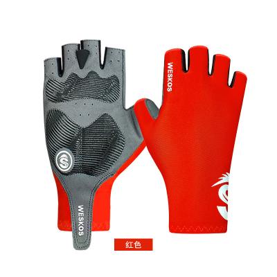 China Summer Breathable Bicycle Outdoor Sports Sunscreen Half-Finger Gloves Mountain Bike Spot Riding Anti-Slip Non-Slip Shockproof for sale