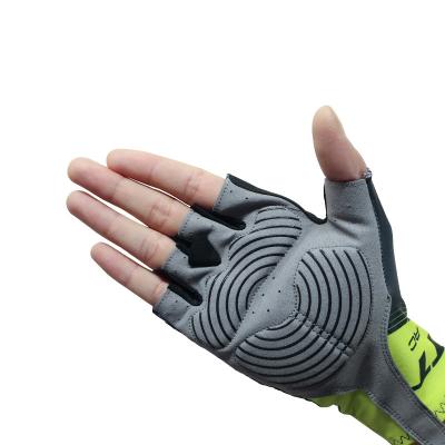 China Summer Breathable Team Short-finger Gloves Outdoor Sports Men's and Women's Non-slip Cycling Gloves for sale