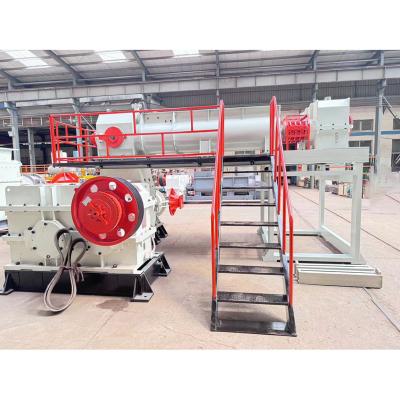 中国 Double Stage Vaccum Extruder Extruding Mud Columns for Automatic Clay Brick Manufacturing Factory 販売のため