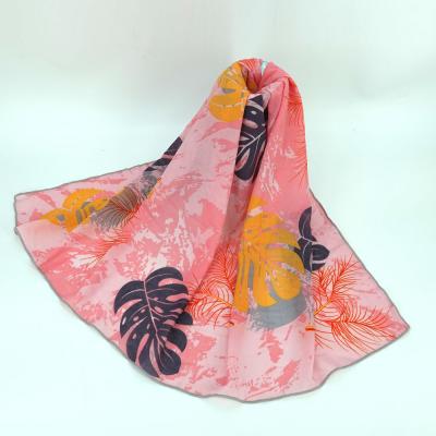 China 2021 Printed Chiffon Fashion And New Cotton Muslim Floral Printing Headscarf Printed Cotton Square Scarf Hijab Classic Hot Selling Hijab for sale