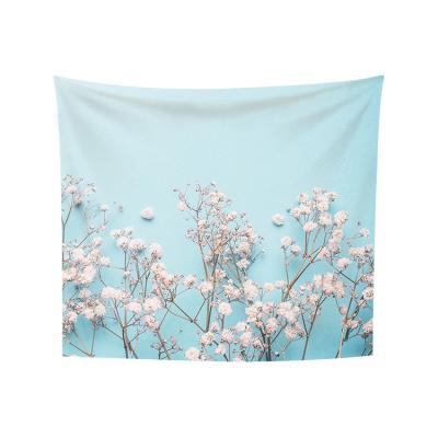 China Classic Colorful Floral Plants Tapestry, Botanical Flowers Nature Tapestry Wall Hanging for Bedroom Living Room Dorm for sale