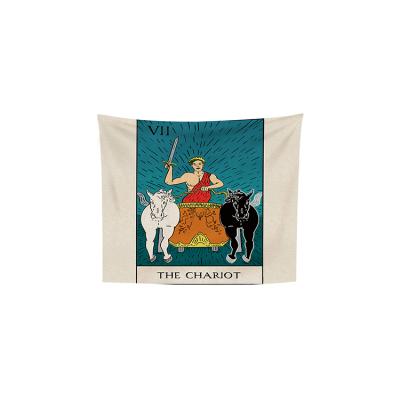 China Classic Tarot Tapestry The Strength Tarot Card Europe Medieval Mystery Tapestry Tapestry With Seamless Studs For Room Home Decor for sale