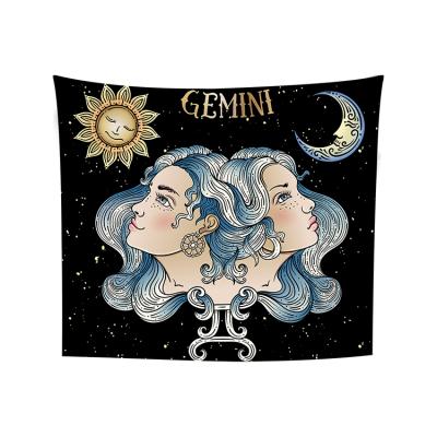 China Classic Gemini Zodiac Constellation Tapestry Wall Hanging Gifts As Wall Art And Home Decor For Bedroom, College Dorm, Living Room for sale