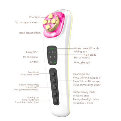 China Face Lift 3 in 1 LED Light Therapy Facial Massager RF EMS Skin Care Beauty Product for sale