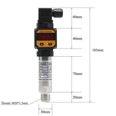 China Pressure Transmitter 0-1kpa 1.6kpa 0.6kpa 0.4kpa 2.5kpa 4-20mA Pressure Transmitter DC Pressure Sensor For Compressor for sale