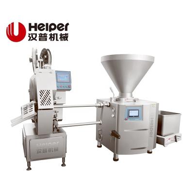 China Automatic Meat Processing Sausage Stuffer Vacuum Sausage Filler Machine with Double Clipper for sale