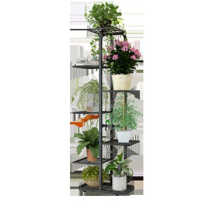 China Modern Home Multi Layer Flower Corner Modern Home Flower Metal Europe Decoration Plant Rack Ladder Shelf Display Rack Tiered Rack For Plants for sale