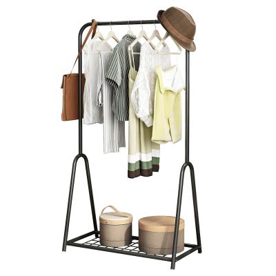 China Assemble Hall Bedroom Metal Gold Drying Entryway Coat Hanger Holder Stand Coat Rack Portable Hat and Coat Rack for sale