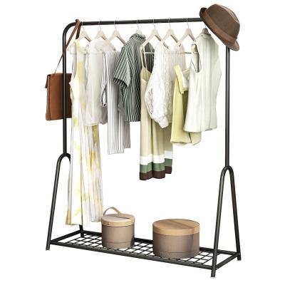 China Compile New Design Customized Large Size Nordic Simple Gold Metal Hanger Rack Holders Coat Rack Hats Shoes Storage Shelves for sale