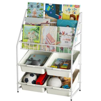 China Modern Large Light Metal Toddler Kids White Bookcases and Book Shelves in Corner Kit Stretch Cabinet 5 Shelf for Room Bookcase Spaces Small for sale