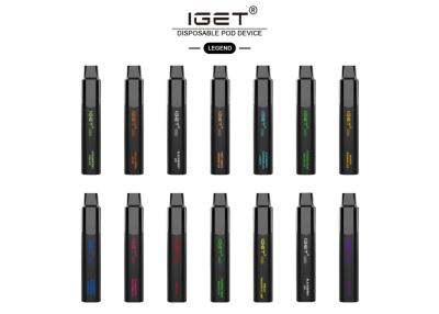 China Iget Legend 4000 Puffs 12ml Oil Liquid Mesh Coil 20 Flavor Juice Taste for sale