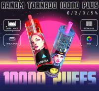 China RandM Tornado 10000 Puffs Plus Disposable E Cigarettes Device Pod 14 Flavors for sale