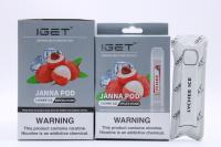 China Lychee Ice IGET Vape Disposable Nicotine Pods 450 Puffs for sale