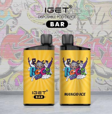 China Original Iget Bar 3500 Puffs Disposable Vape Pen Device 13 juice flavors e cigarette In Stock for sale