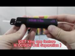 6.0% Disposable Nicotine Pods E-Cigs Iget King 2600 Puffs