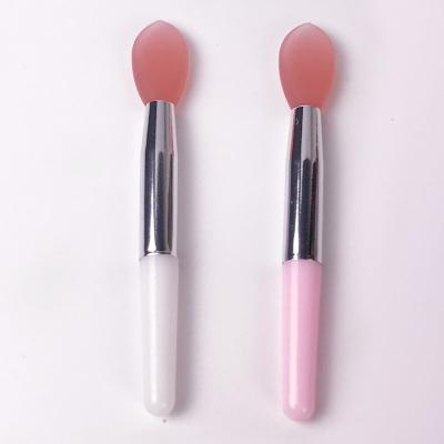 China Mini Soft Silicone Head Lip Smudge Brush Portable Applicator Cosmetic Tools Lip Brushes For Lip Oil Mask Cream Balm for sale