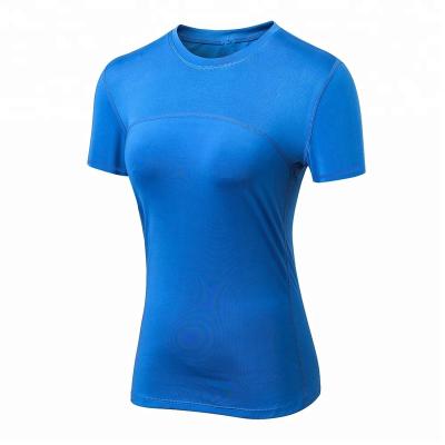 China Women Sports Gym T-shirt Fitness T-shirt Clothing Antibacterial Gym Wear Printing Custom Logo For Women for sale