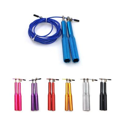 China High Quality Exercise Jump Rope Wire Jump Rope With Aluminum Handle Perfect For Fitness for sale